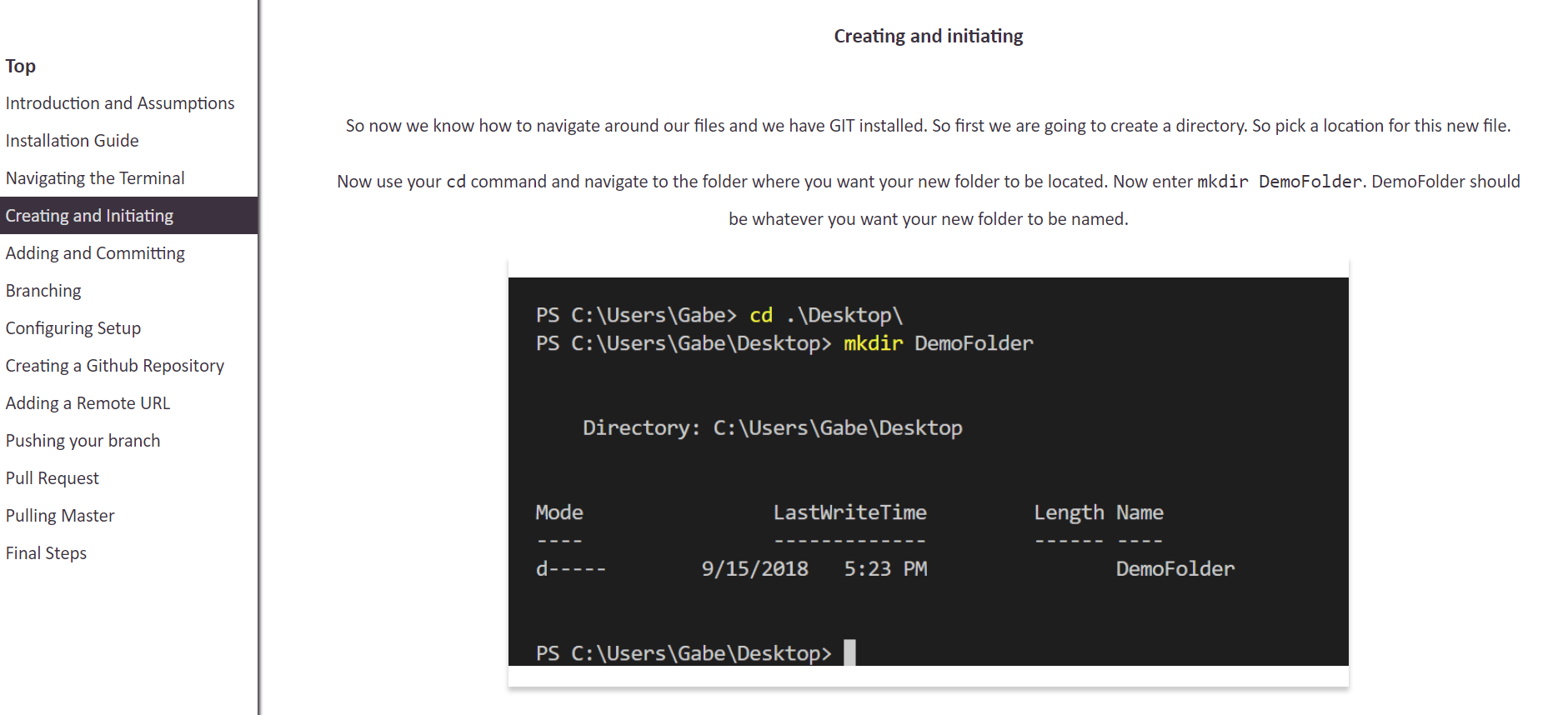 Gabe's GIT Guide